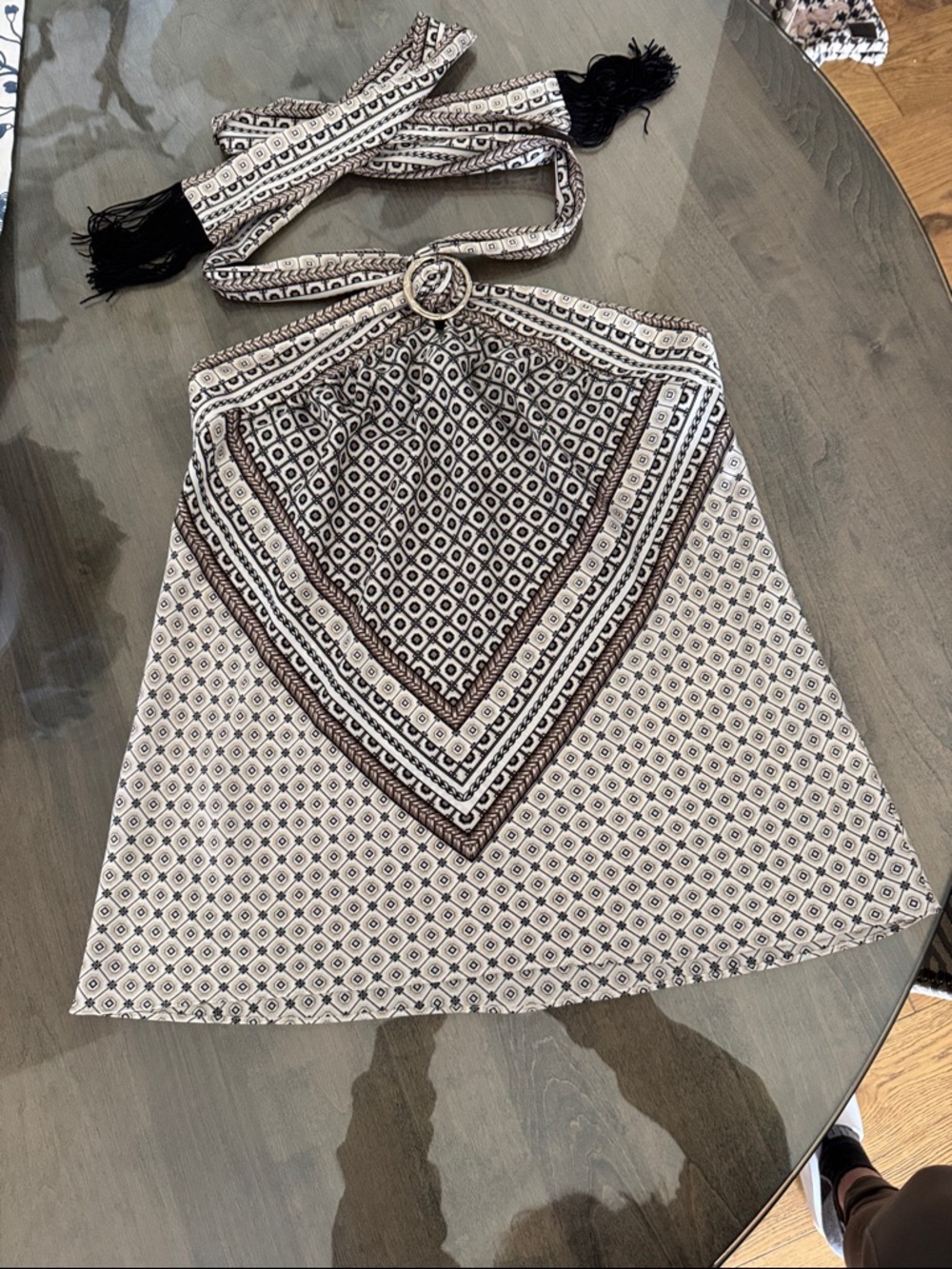 NWOT White House Halter Scarf Top